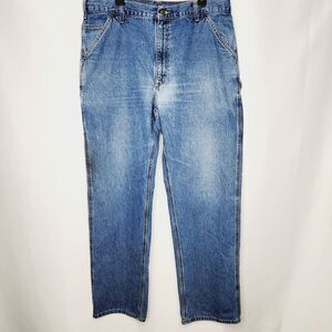 Carhartt Mens Jeans Original Dungaree Fit B13 DPS Denim Size 38x36